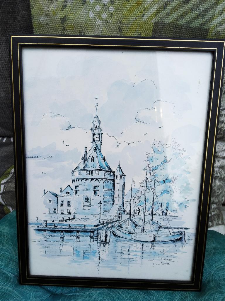 pentekening, Ophalen, Papier/karton, Zo goed als nieuw, Overige typen