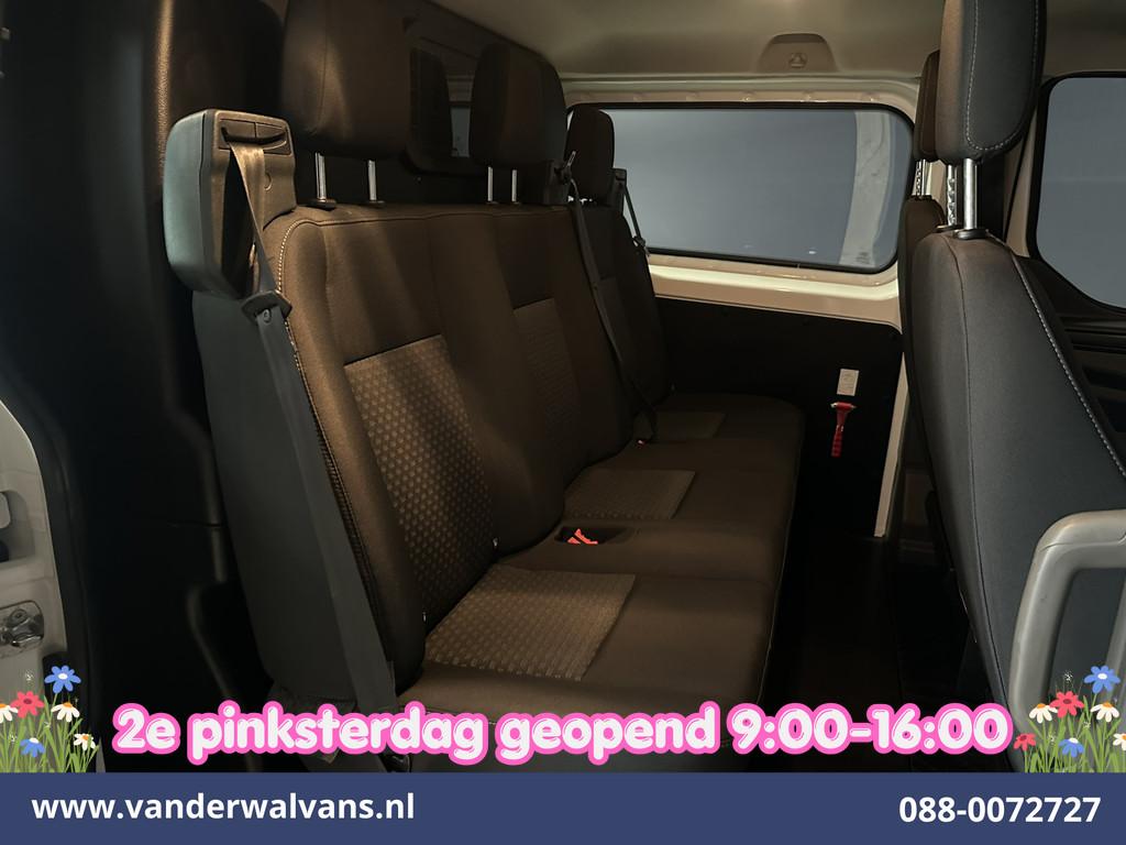 Ford Transit Custom 2.0 TDCI 131pk L2H1 Dubbele Cabine Euro6, Voorwielaandrijving, 4 cilinders, 2800 kg, Wit