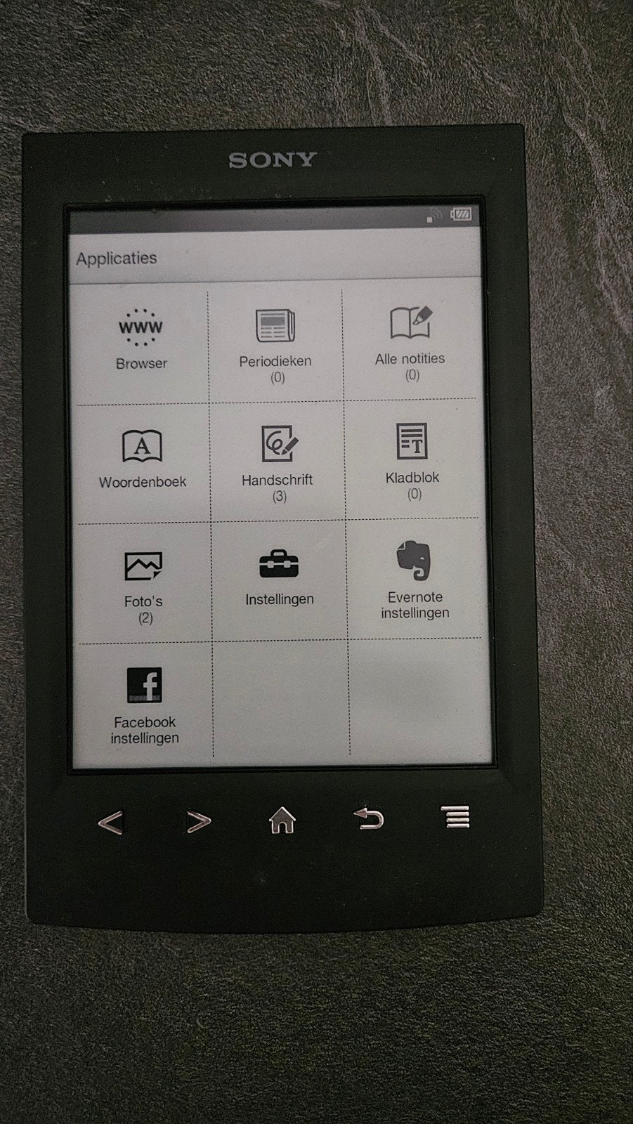 Sony Reader PRS-T2 e-reader met oplader, Computers en Software, Gebruikt, Touchscreen, Ophalen of Verzenden, 4 GB of minder