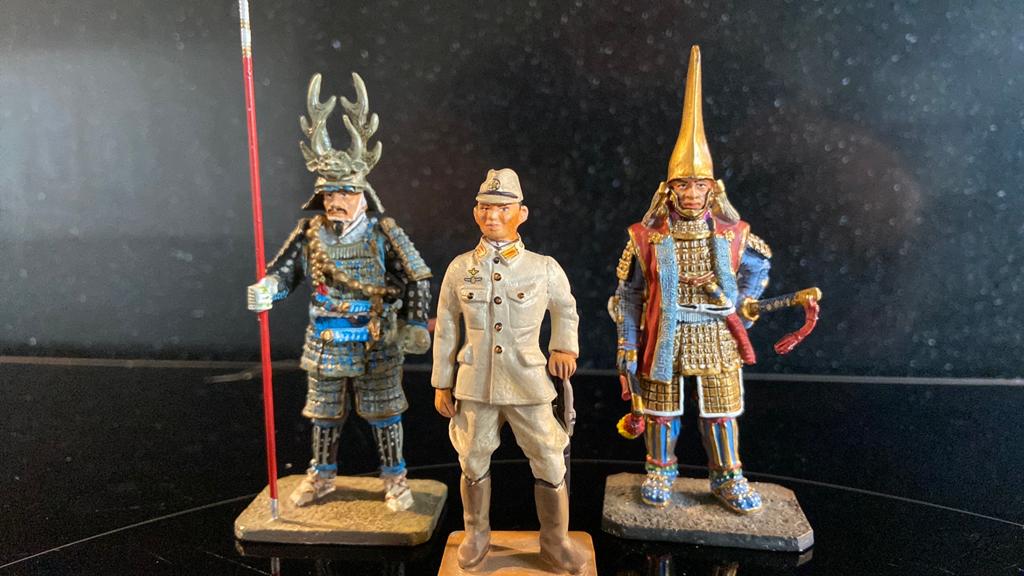 Delprado Japan: Samurai en Japanse soldaat, Verzamelen, Poppetjes en Figuurtjes, Zo goed als nieuw, Ophalen of Verzenden