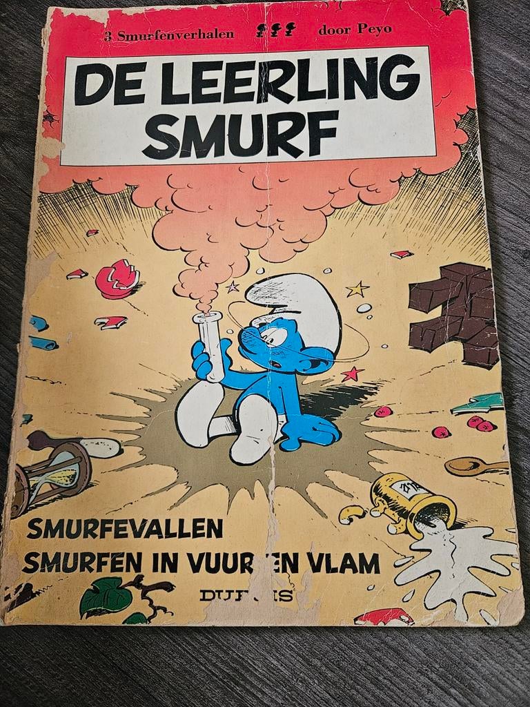 De Leerling Smurf & De Ruimtesmurf - Oude Stripboeken, Meerdere stripboeken, Ophalen of Verzenden, Gelezen, Peyo