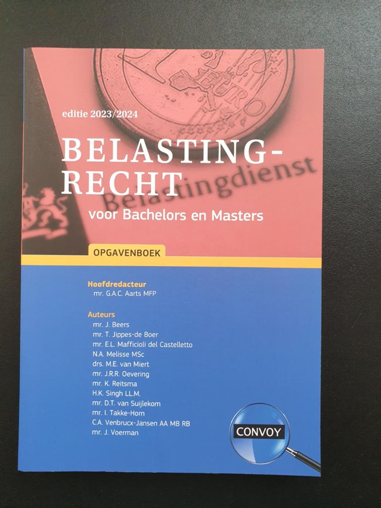 Belastingrecht voor Bachelors en Masters Opgavenboek, Boeken, Studieboeken en Cursussen, Zo goed als nieuw, Gamma, G.A.C. Aarts MFP (Hoofdredacteur)