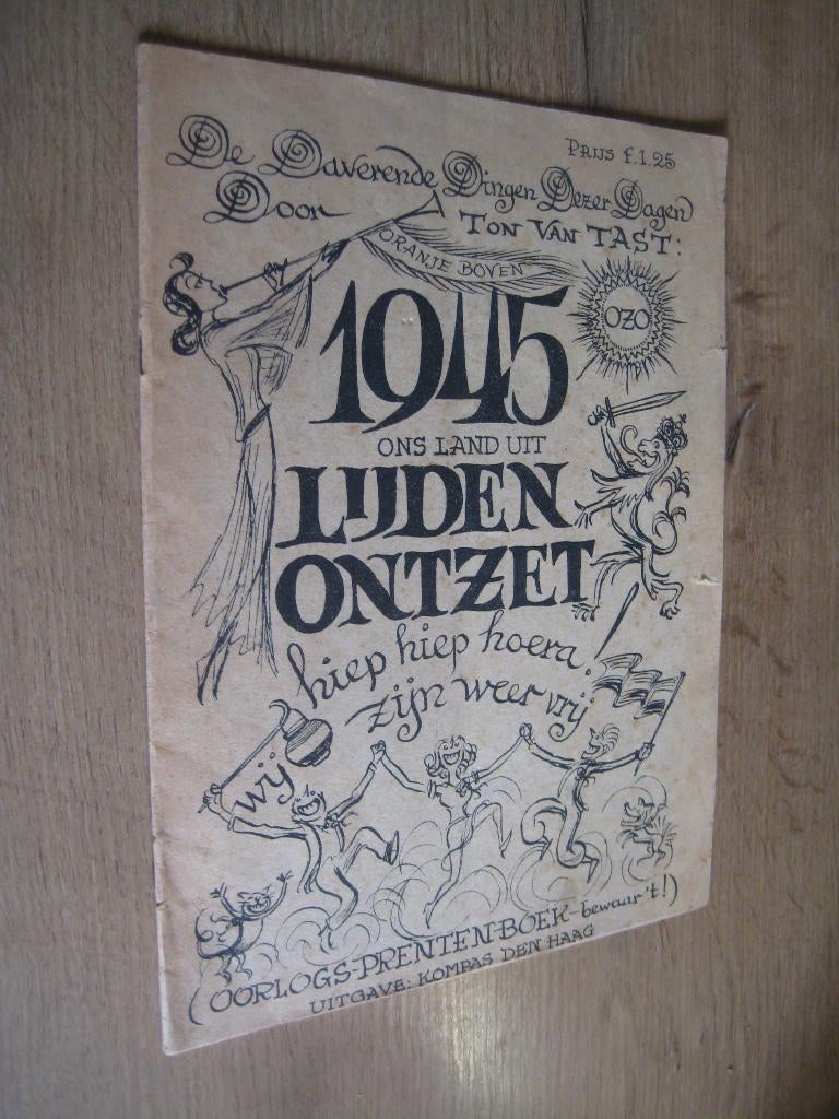 1945 ons landuit lijden ontzet - ton v tast (oorlogsprenten), Verzamelen, Militaria | Tweede Wereldoorlog, Ophalen of Verzenden