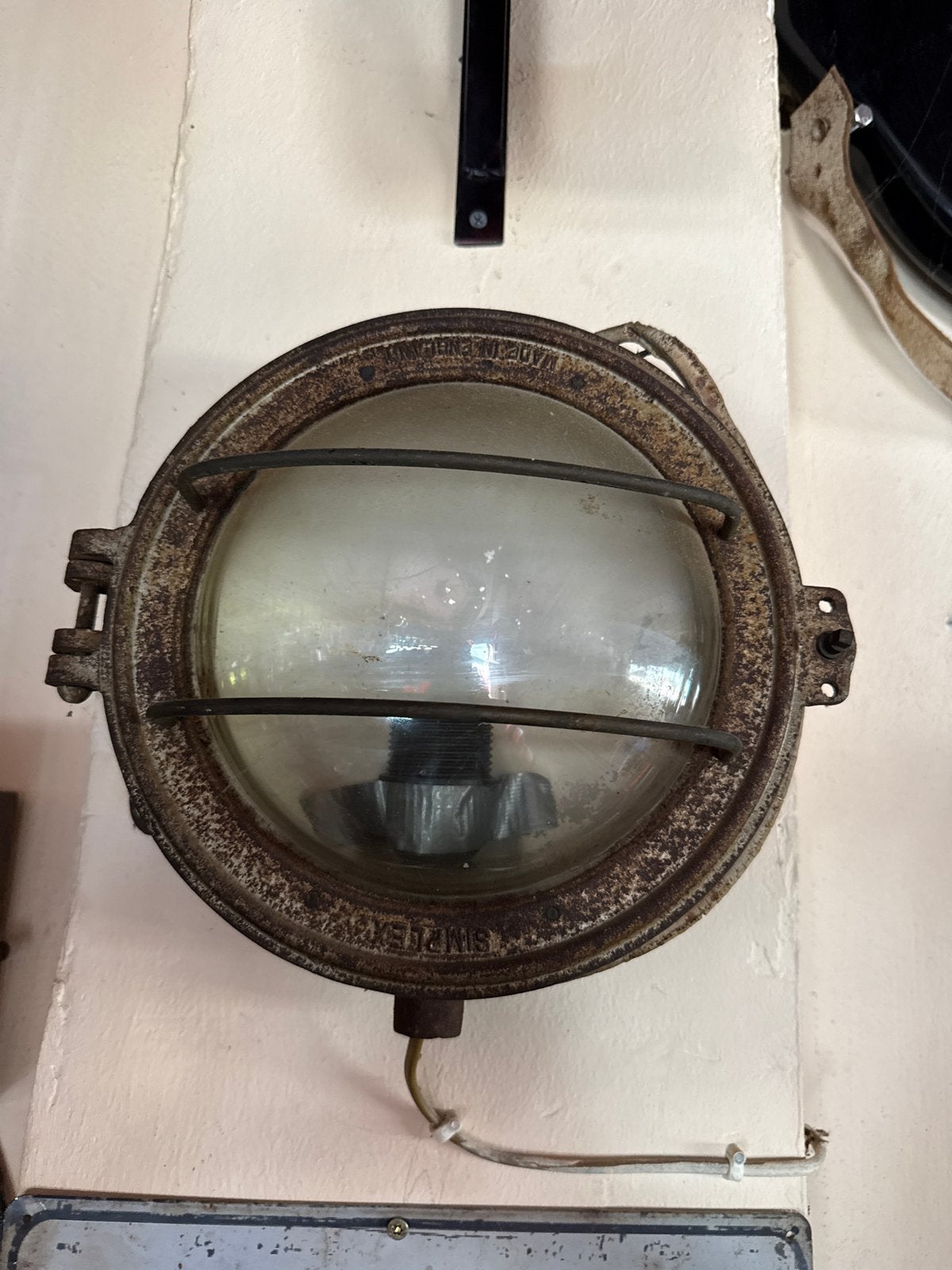 Antieke scheepslamp - Maritieme decoratie, Ophalen of Verzenden