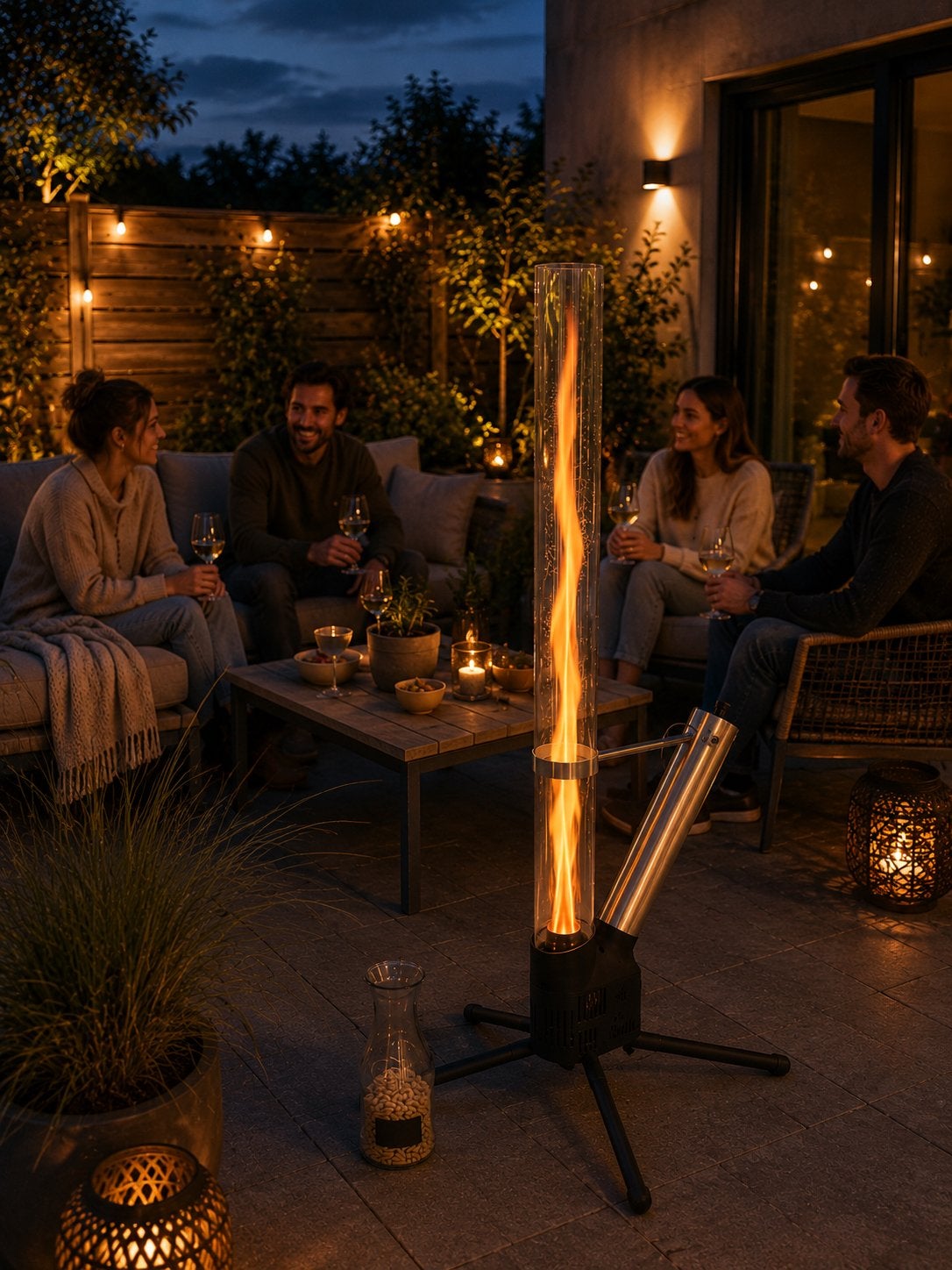 Nieuwe Terrashaard of Vuurzuil incl. pellets, Tuin en Terras, Ophalen of Verzenden, Nieuw, Vuurkorf