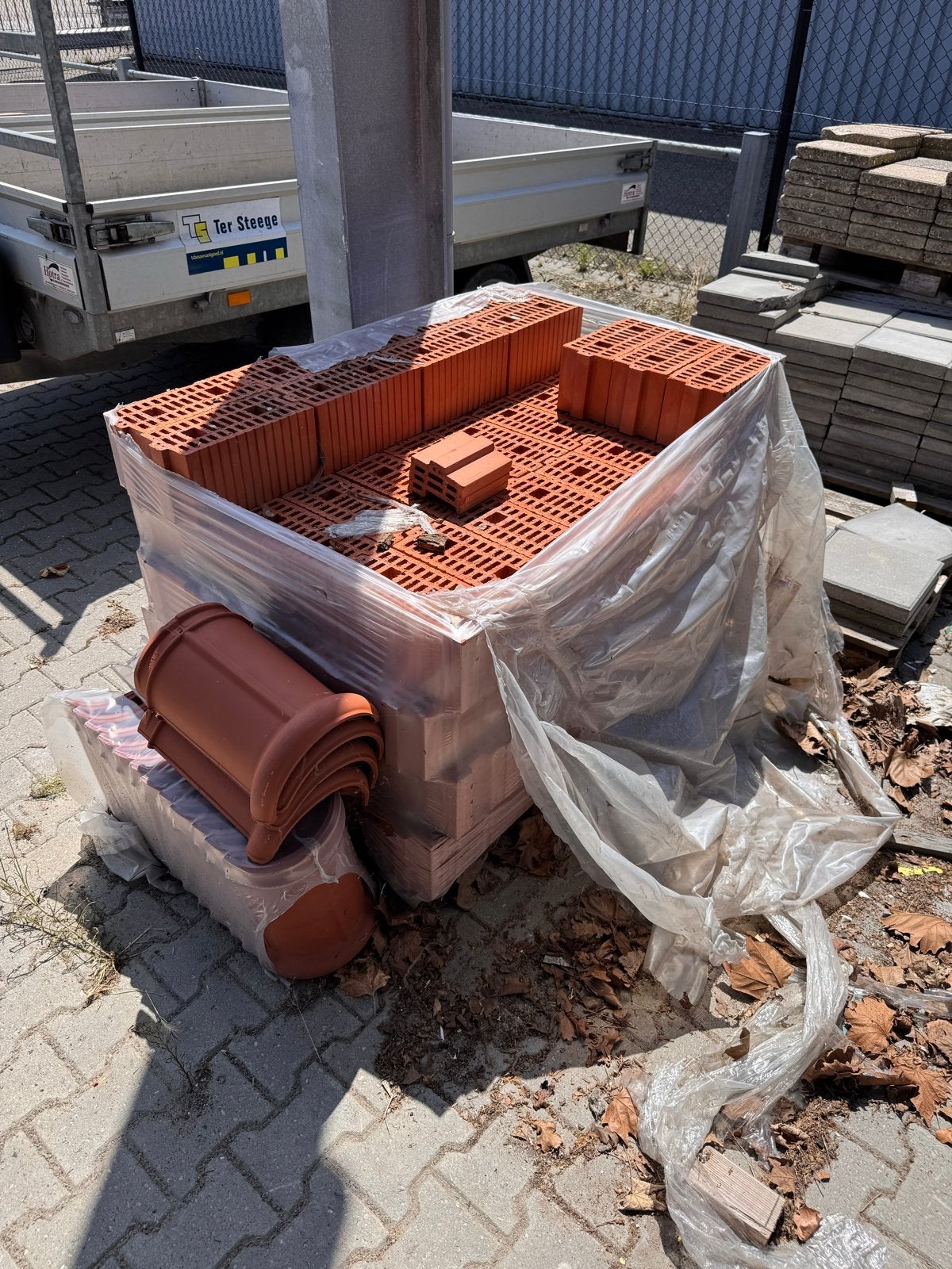Pallet Porotherm 300x140x155mm +-100st, Ophalen, Nieuw, Bakstenen
