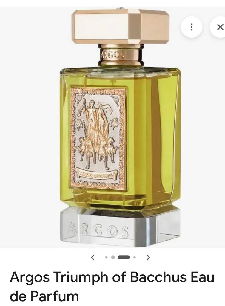 Argos Triumph of Bacchus Eau de Parfum 100 ml, Sieraden, Tassen en Uiterlijk, Uiterlijk | Parfum, Ophalen of Verzenden, Nieuw