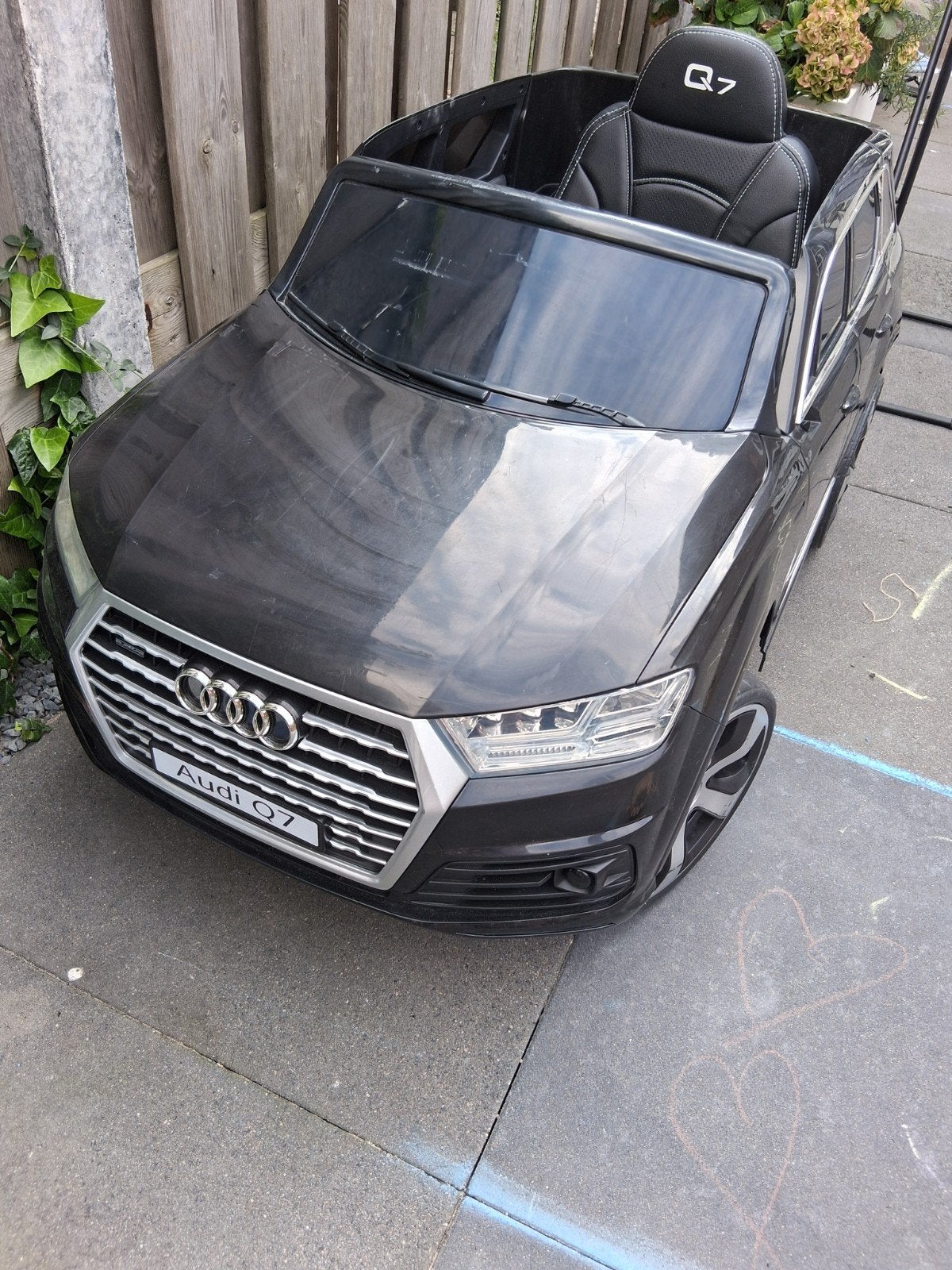 Elektrische kinderauto Audi Q7 - Zwart, Ophalen, Gebruikt