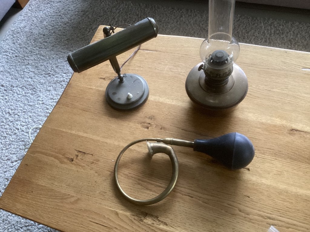Nostalgisch koperen lampje, scheepstoeter, petroleumlamp, Ophalen of Verzenden