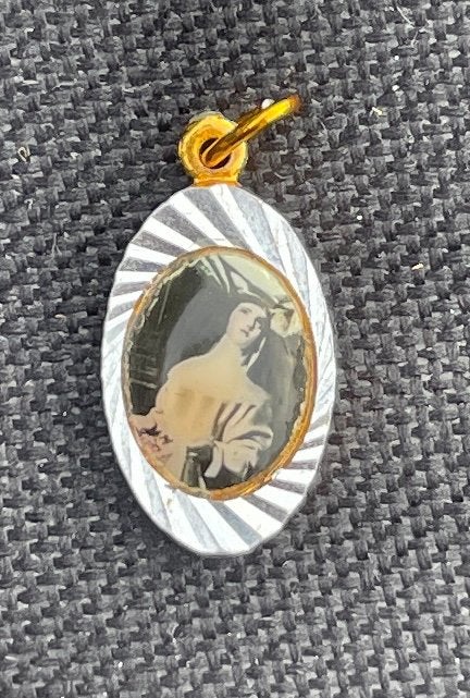 Heilige Maria hanger - prima conditie !!, Ophalen of Verzenden, Zo goed als nieuw, Goud, Overige materialen