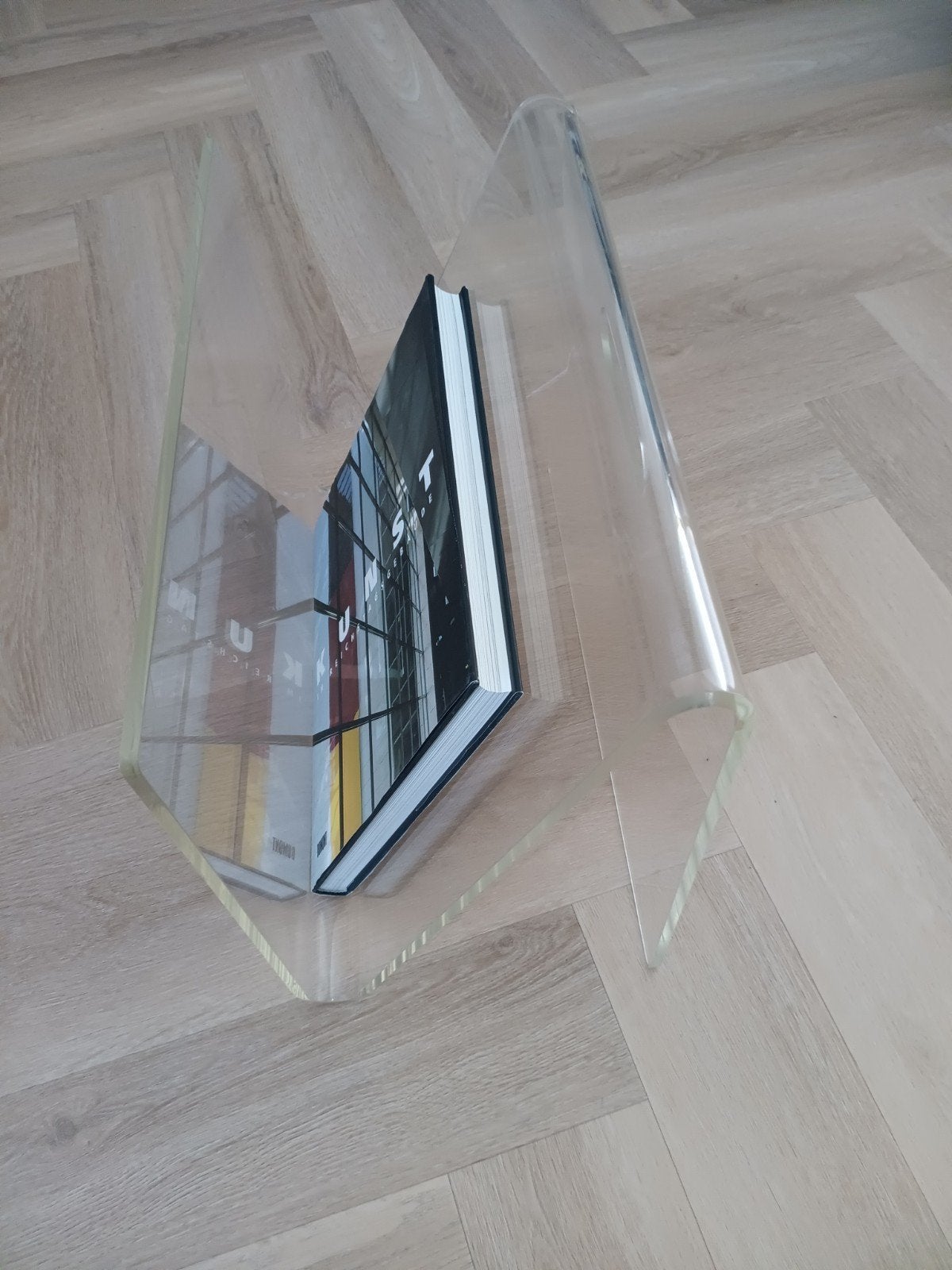 Minimalistische Plexiglas Lectuurbak - Vintage, retrolook, Ophalen of Verzenden