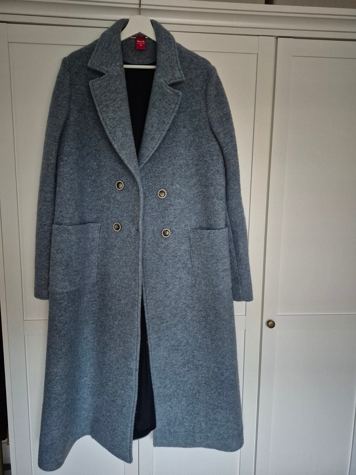blauwe mantel tall collectie - Only-M maat 38 nieuw, Kleding | Dames, Ophalen of Verzenden, Nieuw, Maat 38/40 (M), Blauw