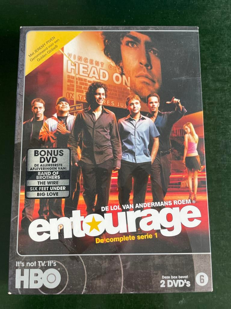 Entourage - De complete serie 1 (HBO DVD Boxset), Vanaf 6 jaar, Ophalen of Verzenden, Gebruikt, Drama