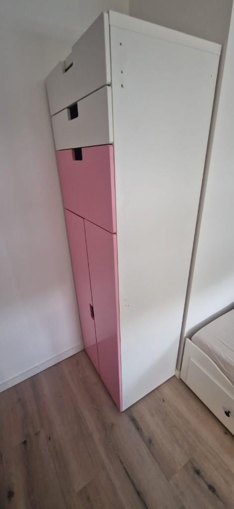 2x Ikea Stuva kleding hangkast met laatjes 185x60x51, Gebruikt, Overige materialen, 50 tot 100 cm, 150 tot 200 cm