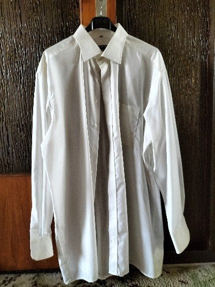 NIEUWSTAAT: WITTE ETERNA HERENBLOUSE MAAT 45 !, Eterna, Verzenden, Wit, Zo goed als nieuw