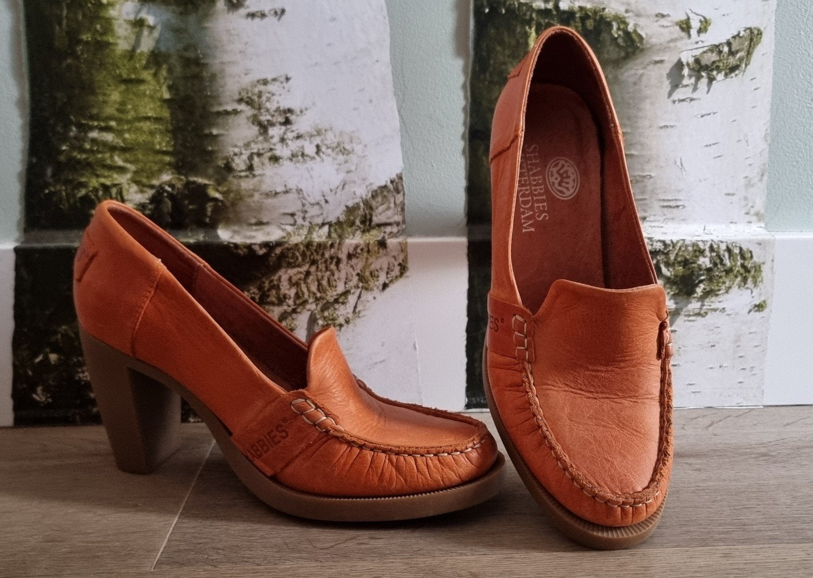 Mooie Shabbies maat 41, Kleding | Dames, Schoenen, Zo goed als nieuw, Schoenen met hoge hakken, Oranje, Ophalen of Verzenden
