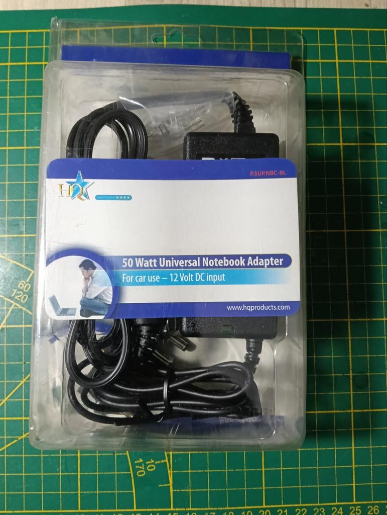 Universele Notebook Adapter 50W voor Auto - HQ Products, Computers en Software, Laptop-opladers, Ophalen of Verzenden, Nieuw, HQ Products