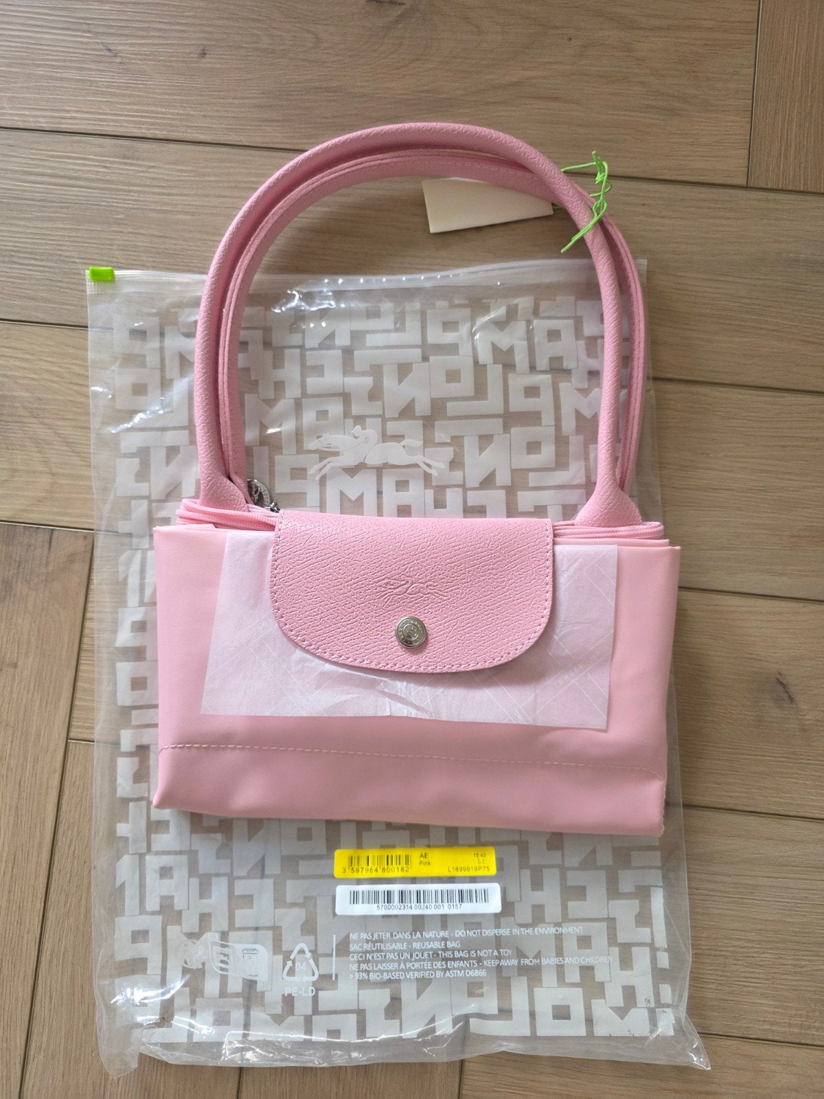 longchamp le pliage L, Ophalen of Verzenden, Nieuw, Blauw, Handtas