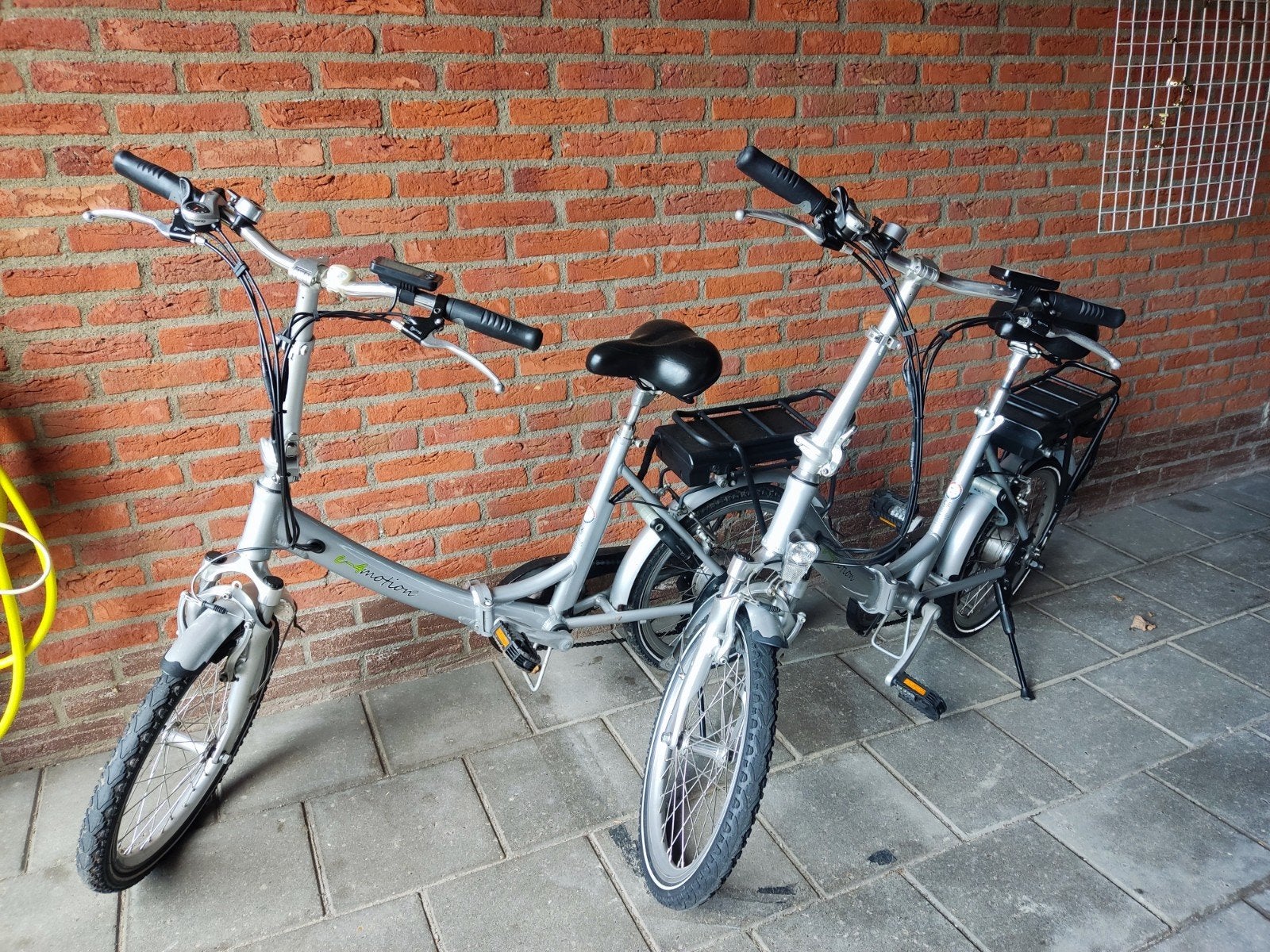 e-4motion Maxi Plus 2x elektrische vouwfietsen, 20 inch of meer, Gebruikt, Velgrem, Versnellingen