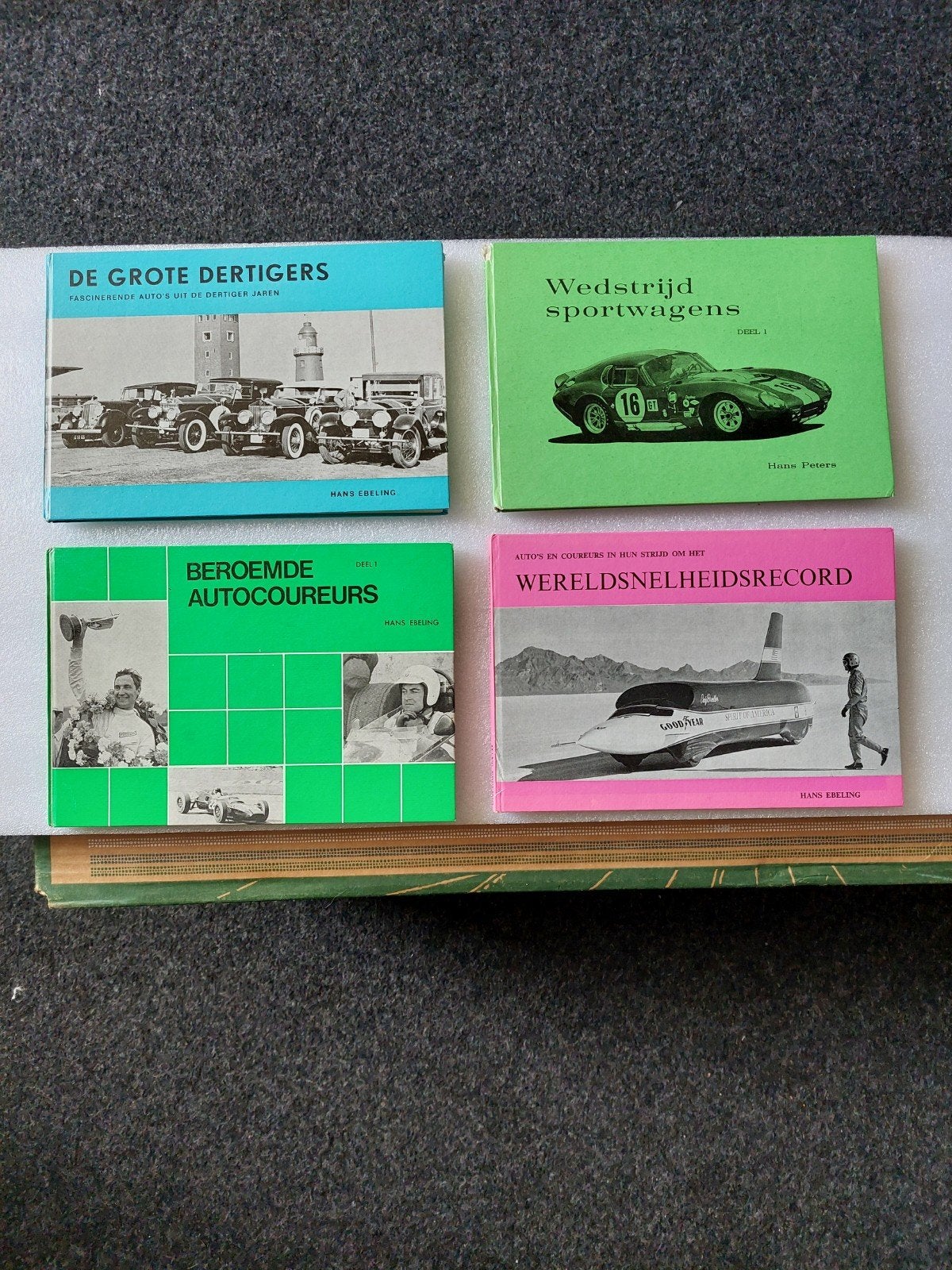 Set van 4 boeken over auto's en autosport, Boeken, Ophalen of Verzenden, Zo goed als nieuw, Algemeen, Hans Ebeling, Liane Peters
