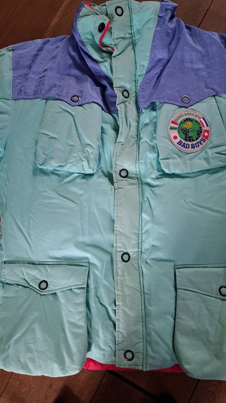 Vintage Ski & Sun Bad Boys Winterjas, Overige maten, Ophalen of Verzenden, Jack, Gedragen