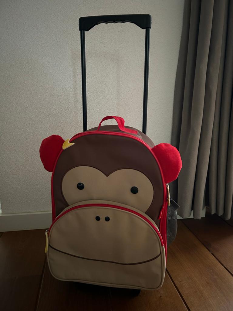 Skip Hop Koffer Aap, Ophalen, Bruin, Overige typen, 40 tot 50 cm