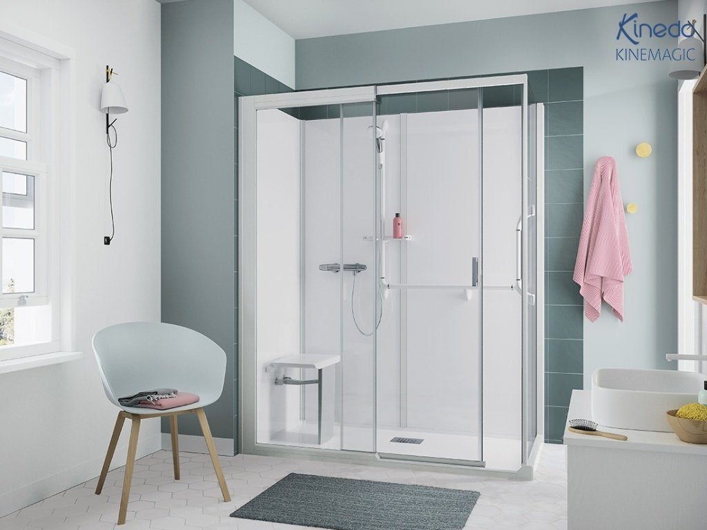 ZGAN Kinedo Kinemagic Serenite+ douchecabine 167.5x78 Compl., Ophalen, Zo goed als nieuw, Glas, Douche