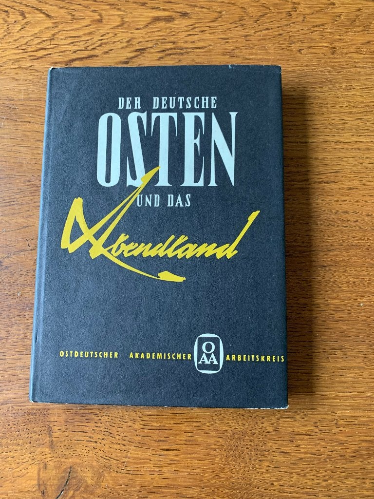 "Der Deutsche Osten und das Abendland" Prof.Dr.Hermann Aubin, Boeken, Ophalen of Verzenden, Zo goed als nieuw