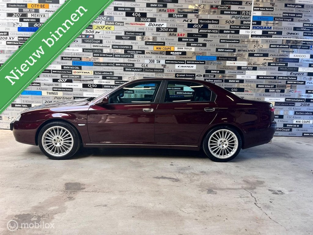 Alfa Romeo 166 3.2 V6 Distinctive, Auto's, Voorwielaandrijving, Gebruikt, Leder, Bedrijf