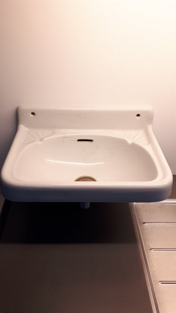 Fonteintje met zeepplaats Sphinx vintage, Ophalen of Verzenden, Gebruikt, Steen, Toilet
