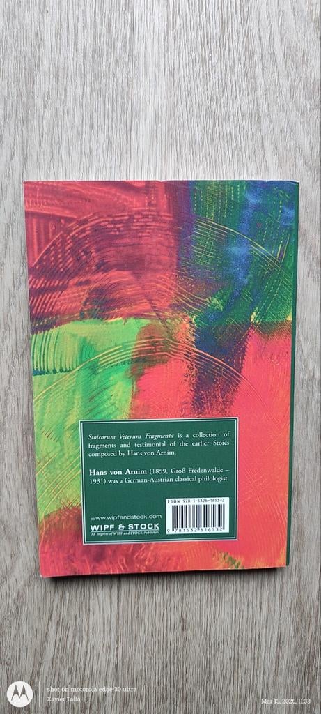 Stoicorum Veterum Fragmenta Vol. 3 - Hans von Arnim, Ophalen of Verzenden, Zo goed als nieuw, Hans von Arnim, Europa overig