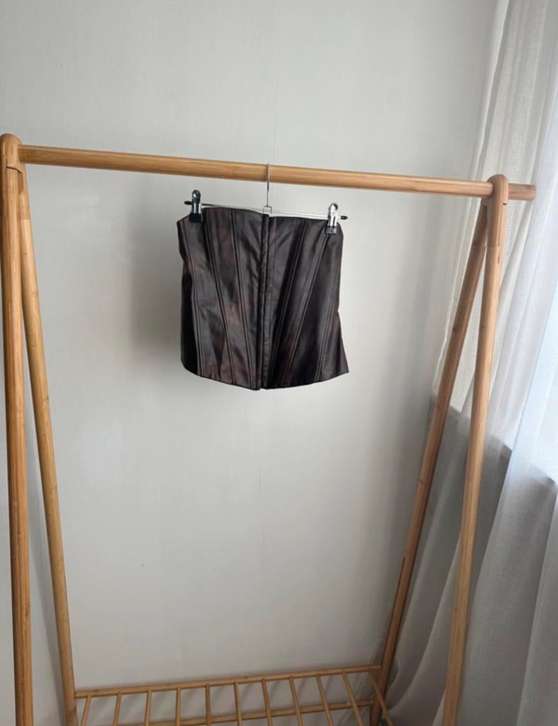 Zara korset top – bruin – maat S, Bruin, Verzenden, Nieuw, Maat 36 (S)