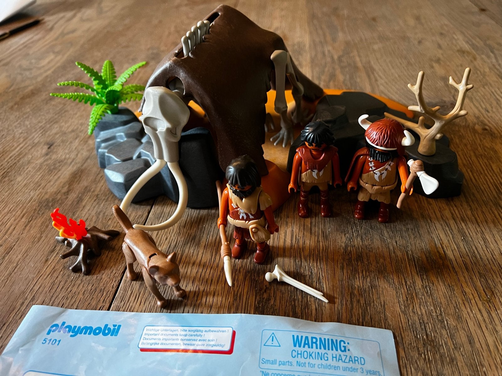 Playmobil 5101 mamoet skelet met jagers  Compleet, Gebruikt, Complete set, Overige typen, Historisch