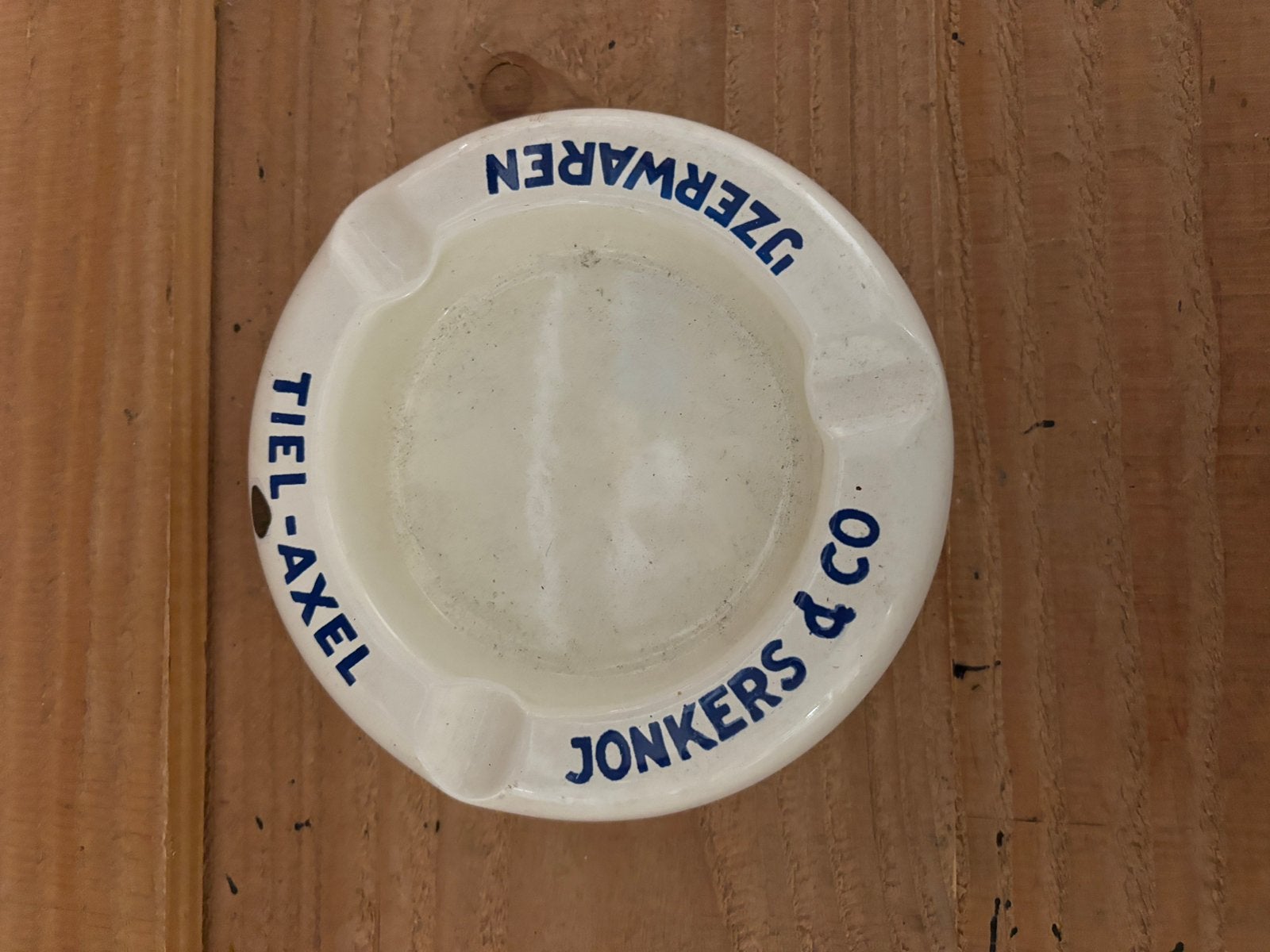 Emaille asbak, Ophalen of Verzenden, Zo goed als nieuw, Gebruiksvoorwerp