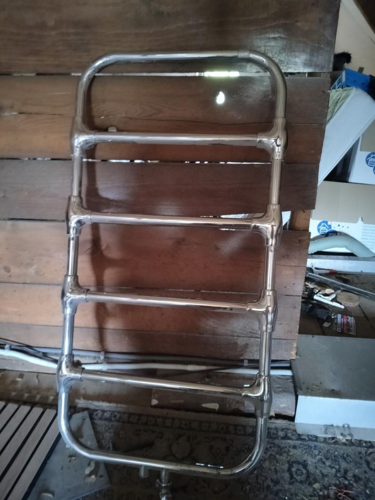 Chromen handdoekradiator antiek look Nieuw, 30 tot 80 cm, Gebruikt, Radiator, Minder dan 60 cm