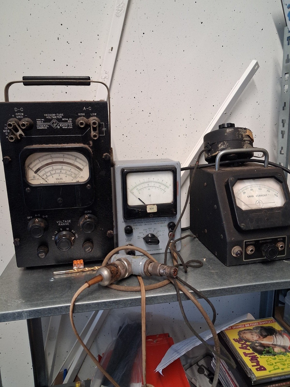 Vintage meetapparatuur: Voltmeter, Vacuümbuis Voltmeter, Antiek en Kunst, Ophalen