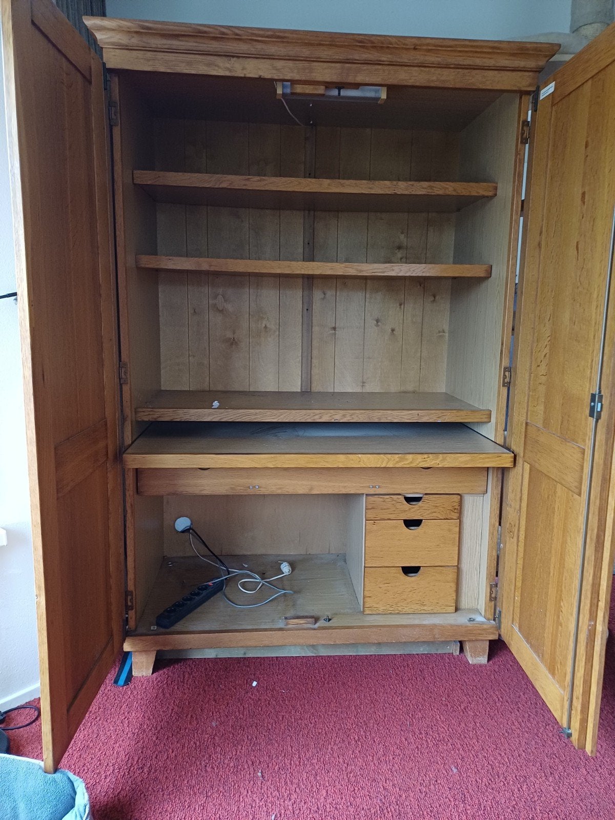computerkast, Ophalen of Verzenden, Gebruikt, Eikenhout