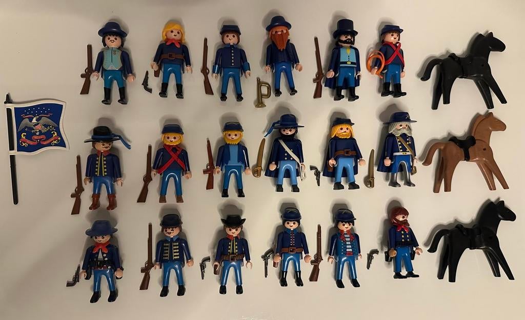 Playmobil 15 noordelijke soldaten, Ophalen of Verzenden, Zo goed als nieuw