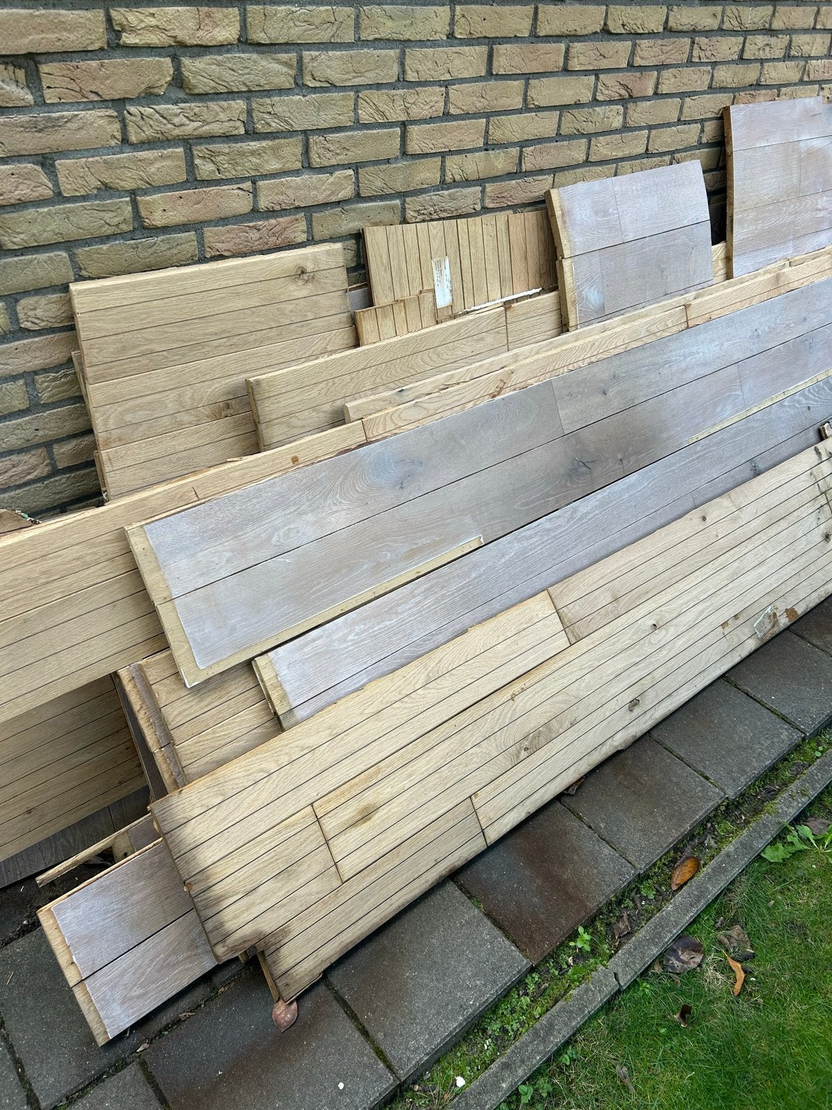 Eiken vloerdelen, Gebruikt, 10 m² of meer, 10 tot 30 cm, Hout