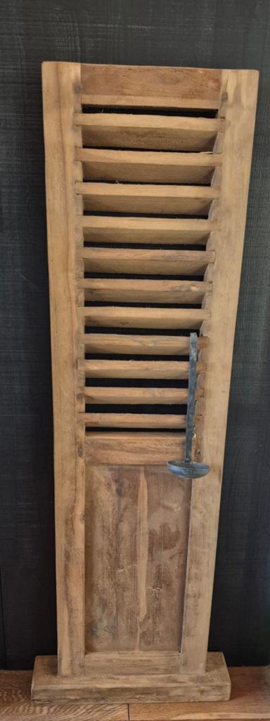 Houten louvreluik op standaard 115cm hoog, Ophalen, Nieuw