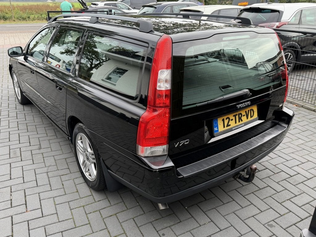 Volvo V70 2.4 Edition| 2007| LEER| CLIMA| CRUISE| LM| NAP, Auto's, Leder en Stof, Zwart, 1470 kg, 170 pk