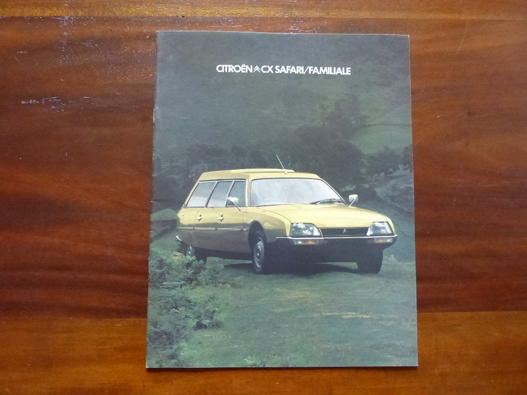 Citroën CX Safari en Familiale 1979 brochure UK, Verzenden, Zo goed als nieuw, Citroën