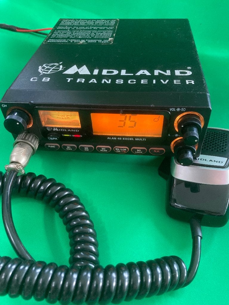 27 mc Midland Alan 48 excell multi, Telecommunicatie, Ophalen of Verzenden, Zo goed als nieuw, Zender en Ontvanger