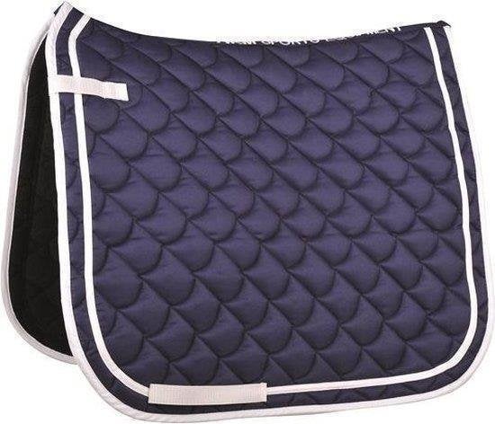 Zadeldekje HKM Blauw Wit - Dressuur - Pony, Dieren en Toebehoren, Paarden en Pony's | Dekens en Dekjes, Ophalen of Verzenden, Nieuw