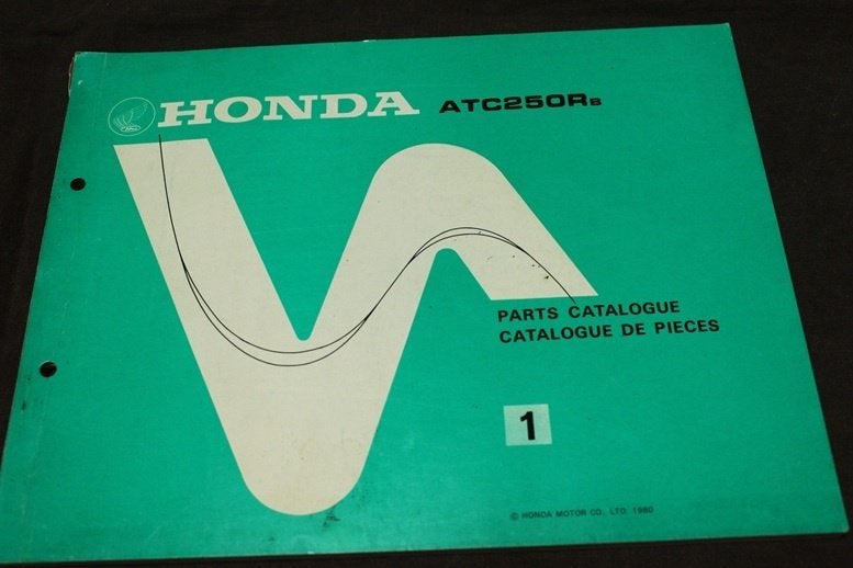 Honda ATC250R 1980 trike parts catalogue ATC250 Rb, Motoren, Ophalen of Verzenden, Honda
