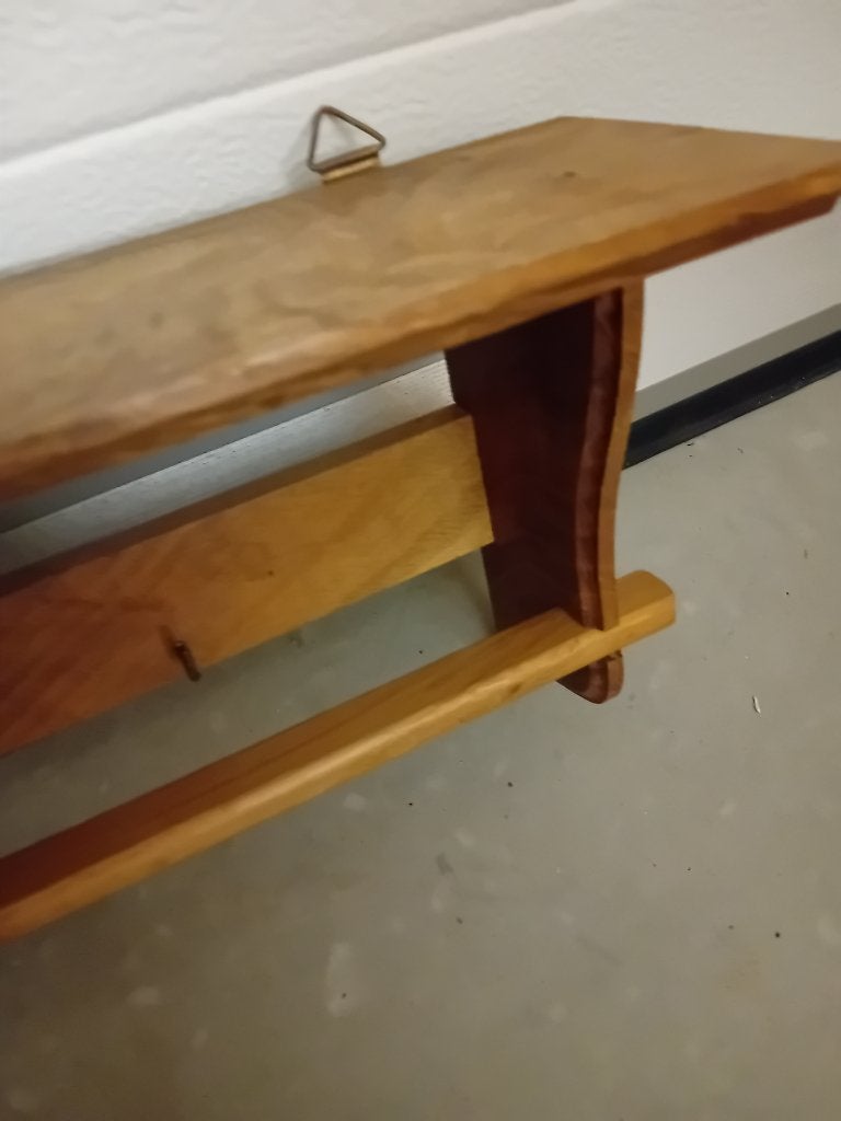 Houten ophangrek voor hand en theedoeken., Ophalen, Hout, Overige typen, Gebruikt