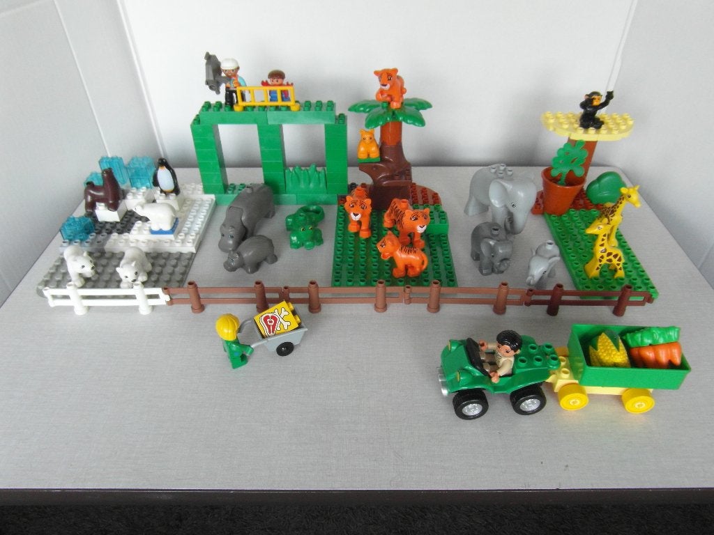 Duplo Dierentuin met 19 dieren, Kinderen en Baby's, Speelgoed | Duplo en Lego, Ophalen of Verzenden, Zo goed als nieuw, Complete set