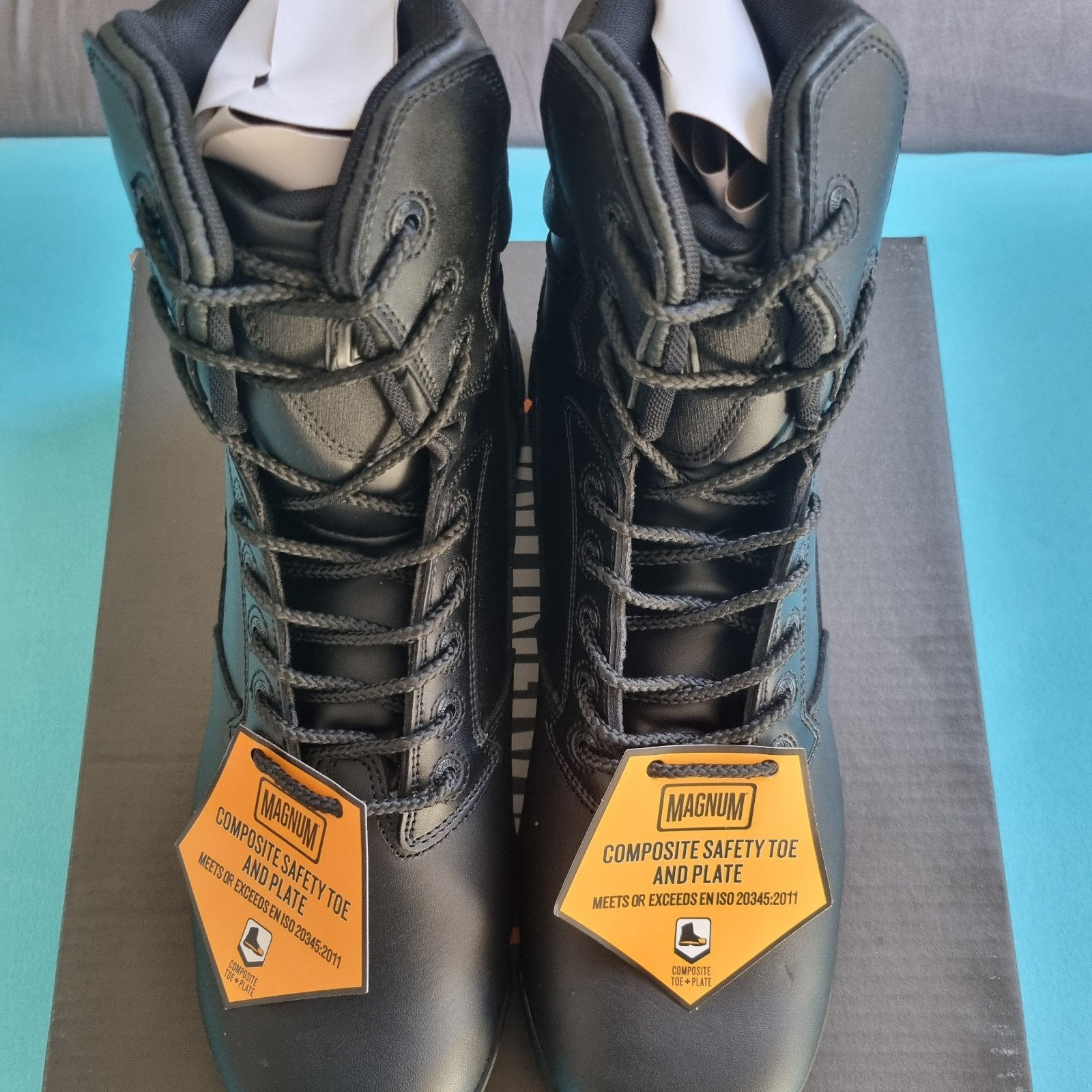 Magnum Stealth Force 8.0 Leer S3 CT CP Zwart Laarzen-Maat 46, Ophalen of Verzenden, Nieuw