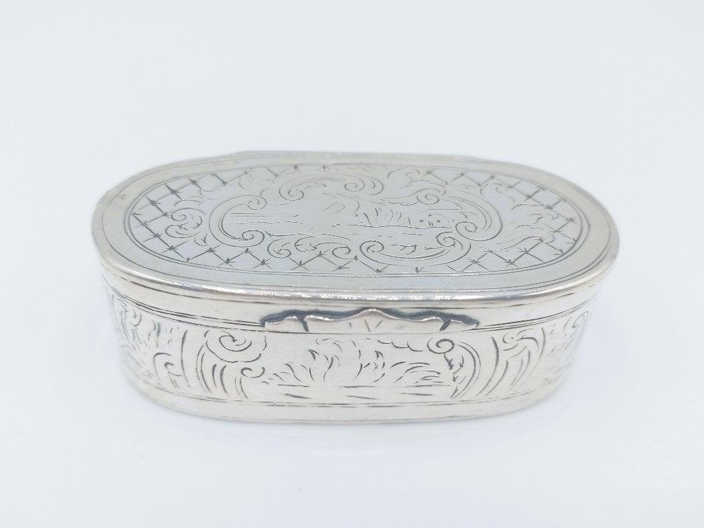 Zilveren snuifdoos, Parijs, 1760-1780, Verzenden, Zilver
