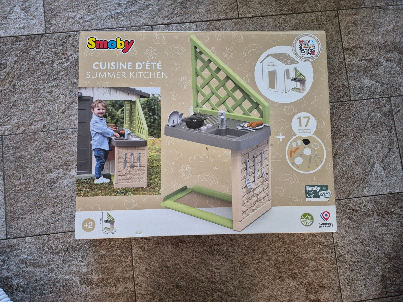 Smoby Summer Kitchen Speelkeuken voor Buiten, Ophalen, Nieuw, Kunststof